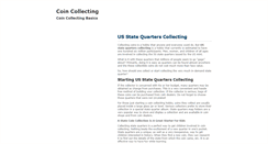 Desktop Screenshot of coincollectorsbasics.com